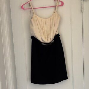NWT Elegant Cream and Black Dress